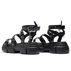 A Raining Vengeance Charm Platform Sandals