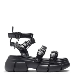 A Raining Vengeance Charm Platform Sandals
