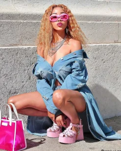 Angel Mist Pink Platform Heels