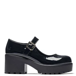 Black Chunky Platform Mary Jane Shoes