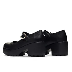 Black Chunky Platform Mary Jane Shoes
