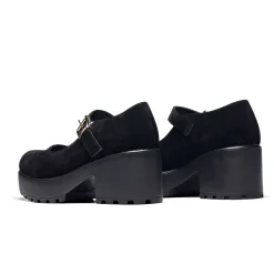 Black Chunky Platform Mary Jane Shoes