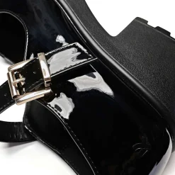 Black Chunky Platform Mary Jane Shoes