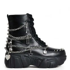 Boned Catch Black Mystic Charm Boots