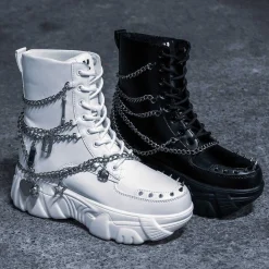 Boned Catch White Mystic Charm Boots