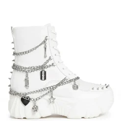 Boned Catch White Mystic Charm Boots
