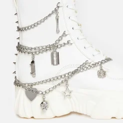 Boned Catch White Mystic Charm Boots