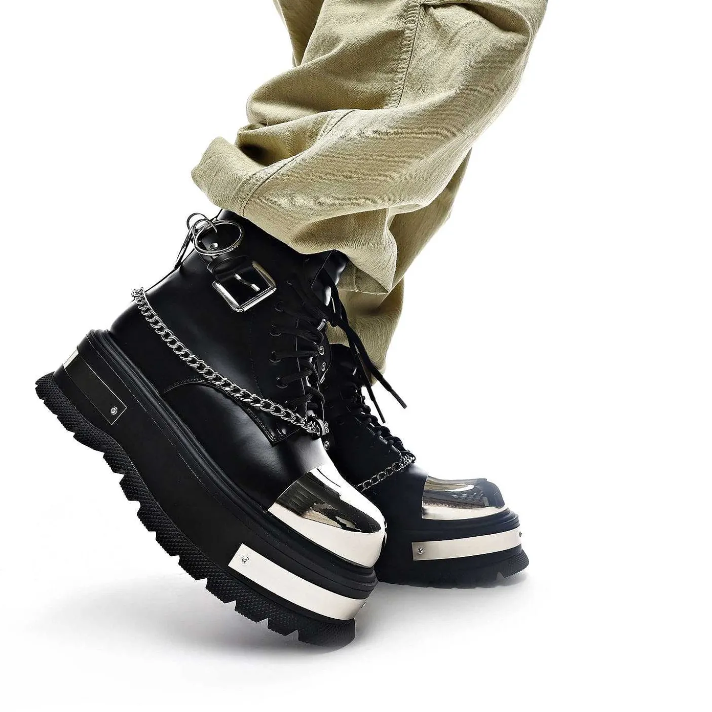 Borin Men'S Hardware Platform Boots