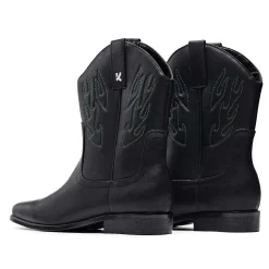 Broken Bronco Men'S Green Flame Cowboy Boots