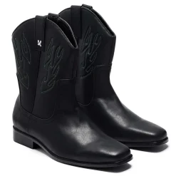 Broken Bronco Men'S Green Flame Cowboy Boots