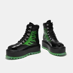 Cha Cha Cha Hologram Flame Boots