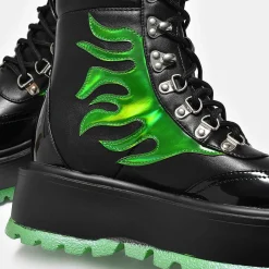 Cha Cha Cha Hologram Flame Boots