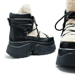 Cream Fluffy Vilun Winter Boots | Snow & Winter Boots | Koi Footwear