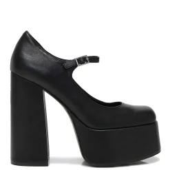 Darkbloom Black Platform Heels