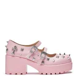 Devil Blushes Double Strap Mary Jane Shoes