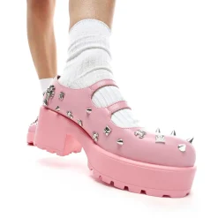 Devil Blushes Double Strap Mary Jane Shoes
