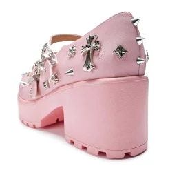 Devil Blushes Double Strap Mary Jane Shoes