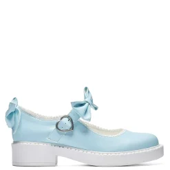 Fairy Lace Doily Mary Janes - Baby Blue