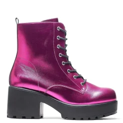 Fuschia Haze Military Platform Boots | Women'S Boots | Koi Footwear