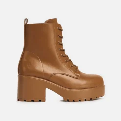 Gin Burnt Orange Platform Military Boots