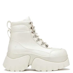 Gooey White Platform Boots