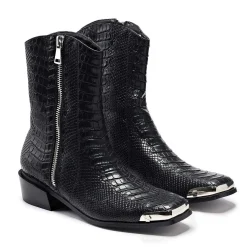 Higher Outlaws Men'S Coal Snake Cowboy Boots