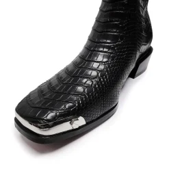 Higher Outlaws Men'S Coal Snake Cowboy Boots