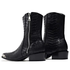 Higher Outlaws Men'S Coal Snake Cowboy Boots