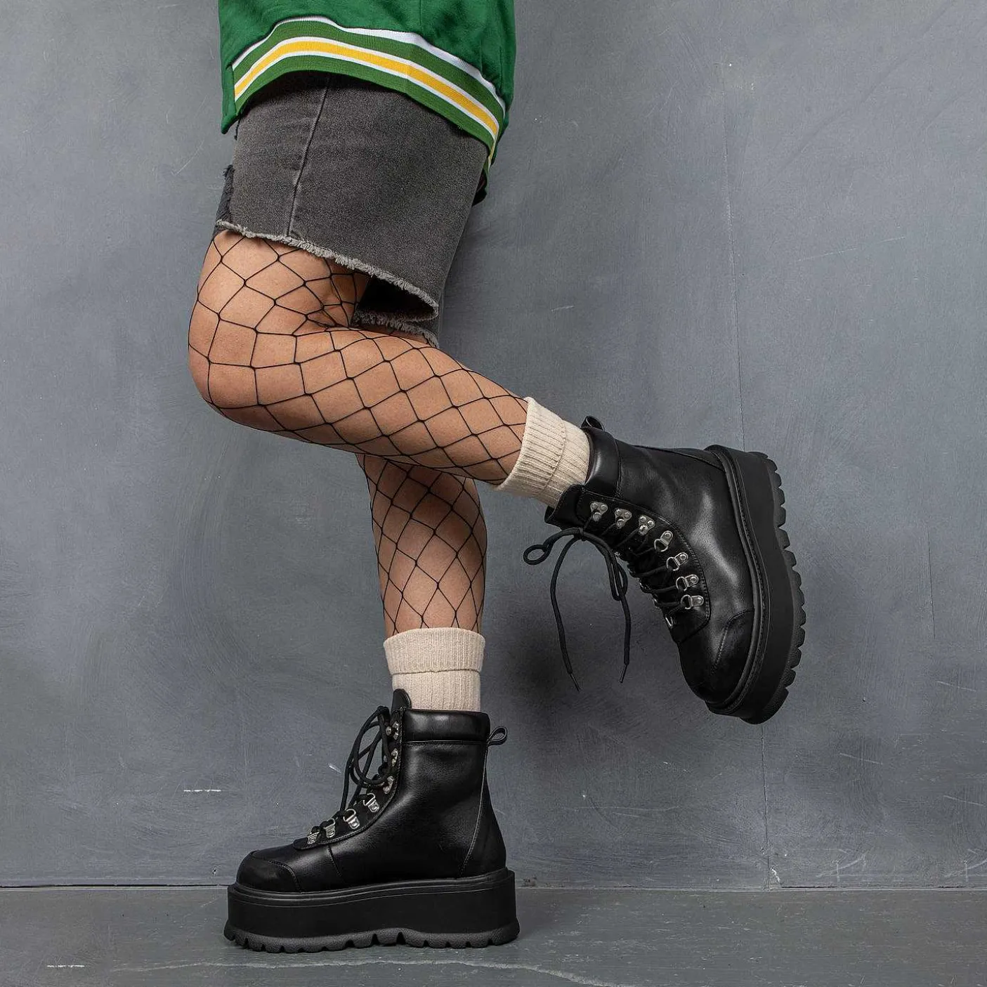 Hydra All Black Matrix Platform Boots