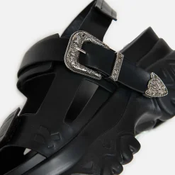Iron Surveillance Chunky Sandals