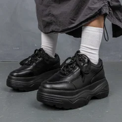 Jennie Striker Black Chunky Bubble Trainers