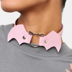 Kawaii Baby Pink Bat Choker