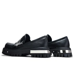 My Men'S Metal Loafers - Black | Koi Footwear