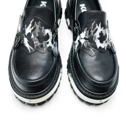 My Men'S Metal Loafers - Black | Koi Footwear