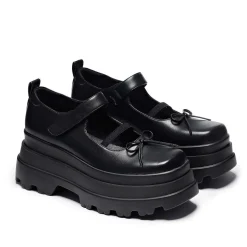 Obsidian Doll Trident Mary Janes - Black