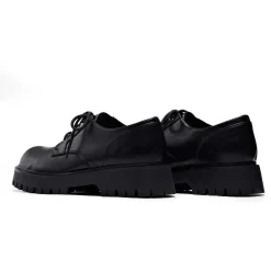 Pinemoon Men'S Black Lace Up Shoes