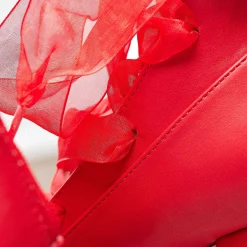 Playboy Infidelity Red Lace Up Heels | Playboy X Koi Collection