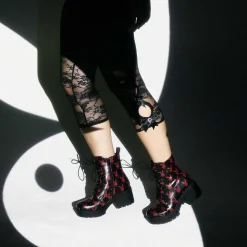 Playboy Reprise Red Switch Boots | Playboy X Koi Collection