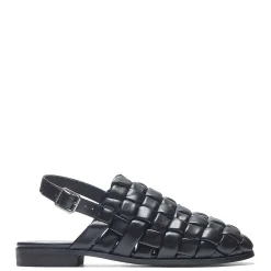 Provence Men'S Weaved Slingback Sandals - Black