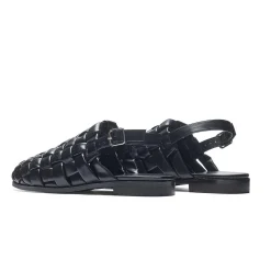 Provence Men'S Weaved Slingback Sandals - Black