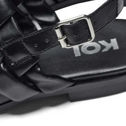 Provence Men'S Weaved Slingback Sandals - Black