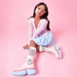 Pusheen Doughnuts Pastel Patent Boots