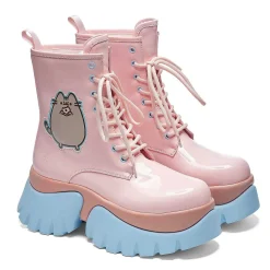 Pusheen Doughnuts Pastel Patent Boots