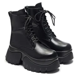 Rancor Vilun Black Lace Up Boots