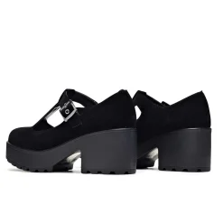 Sai Black Mary Jane Shoes 'Suede Edition'
