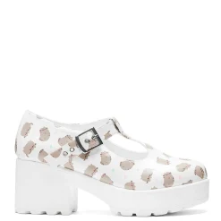 Sai White Mary Janes 'Pusheen Edition'