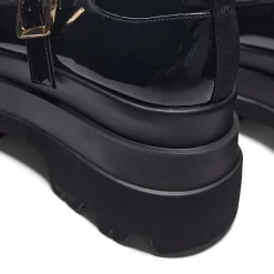 Silent Amity Trident Patent Platform Mary Jane Shoes