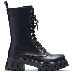 Siren Men'S Tall Lace Up Boots - Black