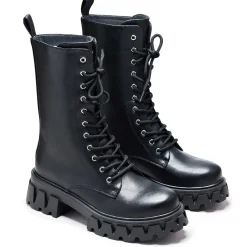 Siren Men'S Tall Lace Up Boots - Black