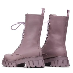 Siren Men'S Tall Lace Up Boots - Berry